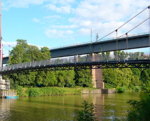 Neckarsteg bei Marbach am Neckar